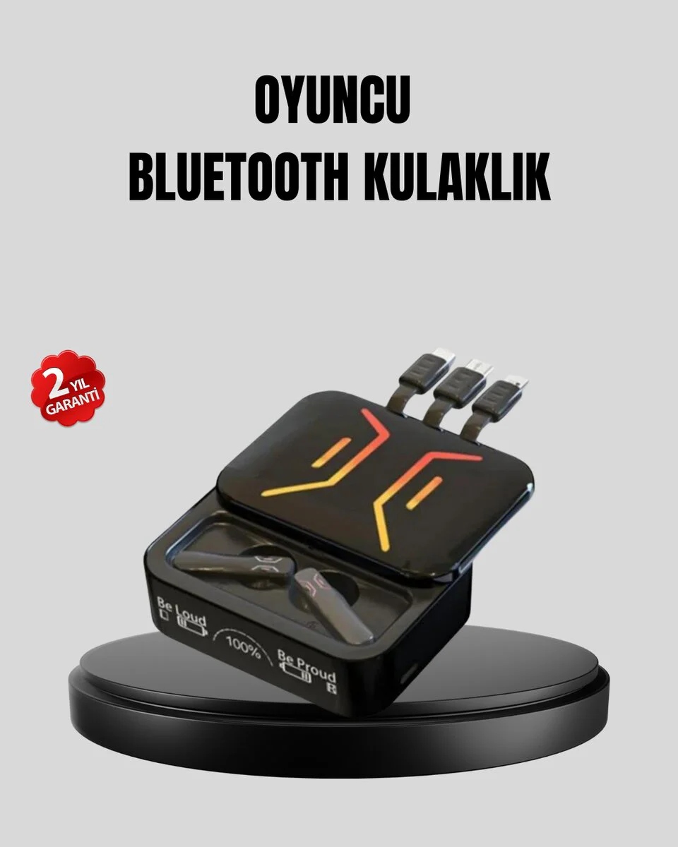 3'ü 1 Arada Kablolu ve Kablosuz Bluetooth 5.3 Kulaklık – 2000mAh Powerbank ve Kesintisiz Ses Deneyimi
