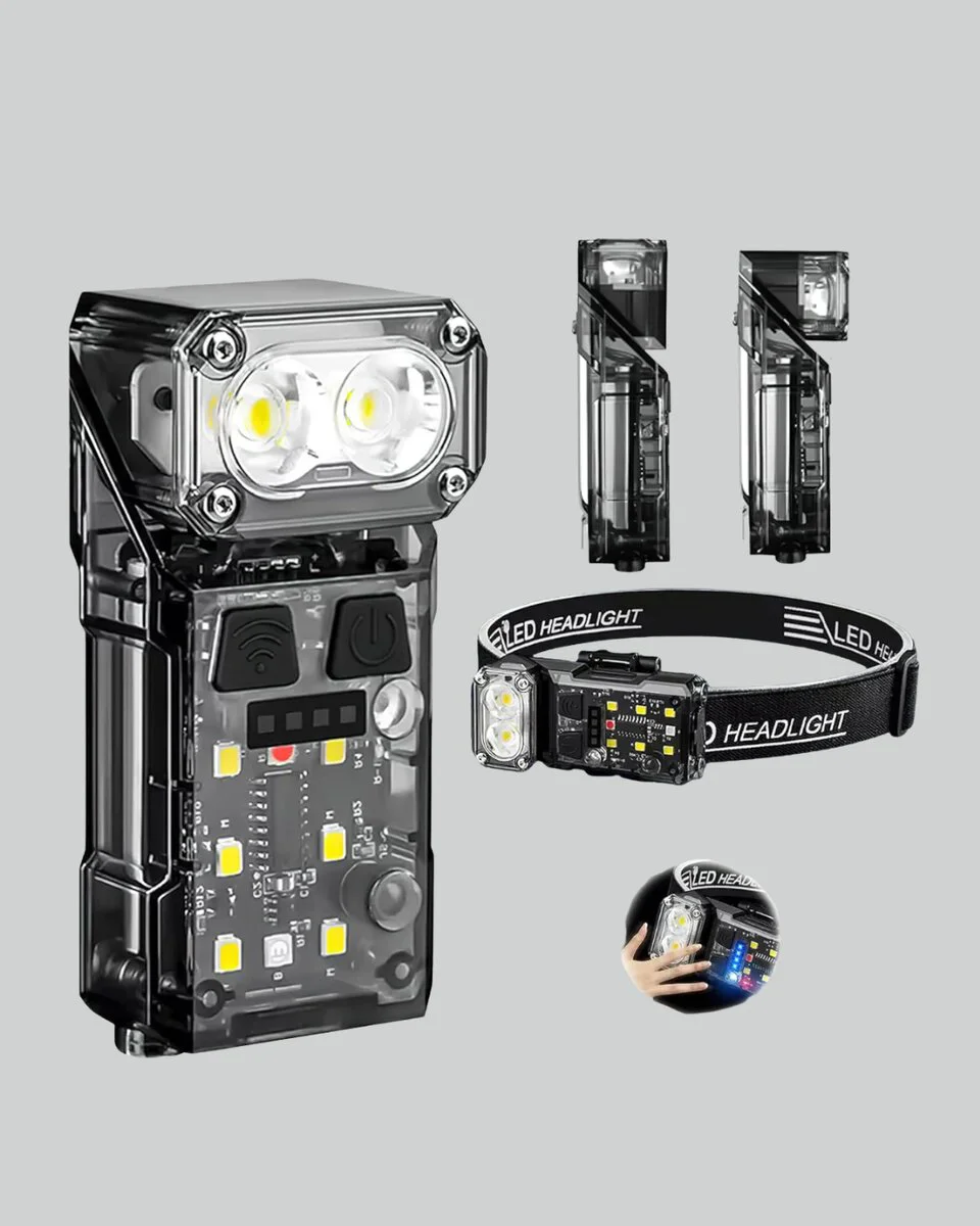 3’ü 1 Arada LED Far Şarj Edilebilir Sensörlü Manyetik 10 Saat Kul