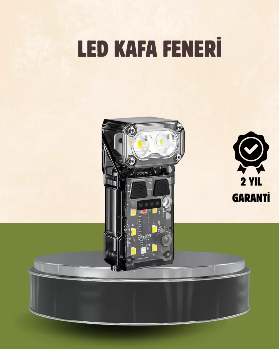 3’ü 1 Arada LED Far Şarj Edilebilir Sensörlü Manyetik 10 Saat Kul