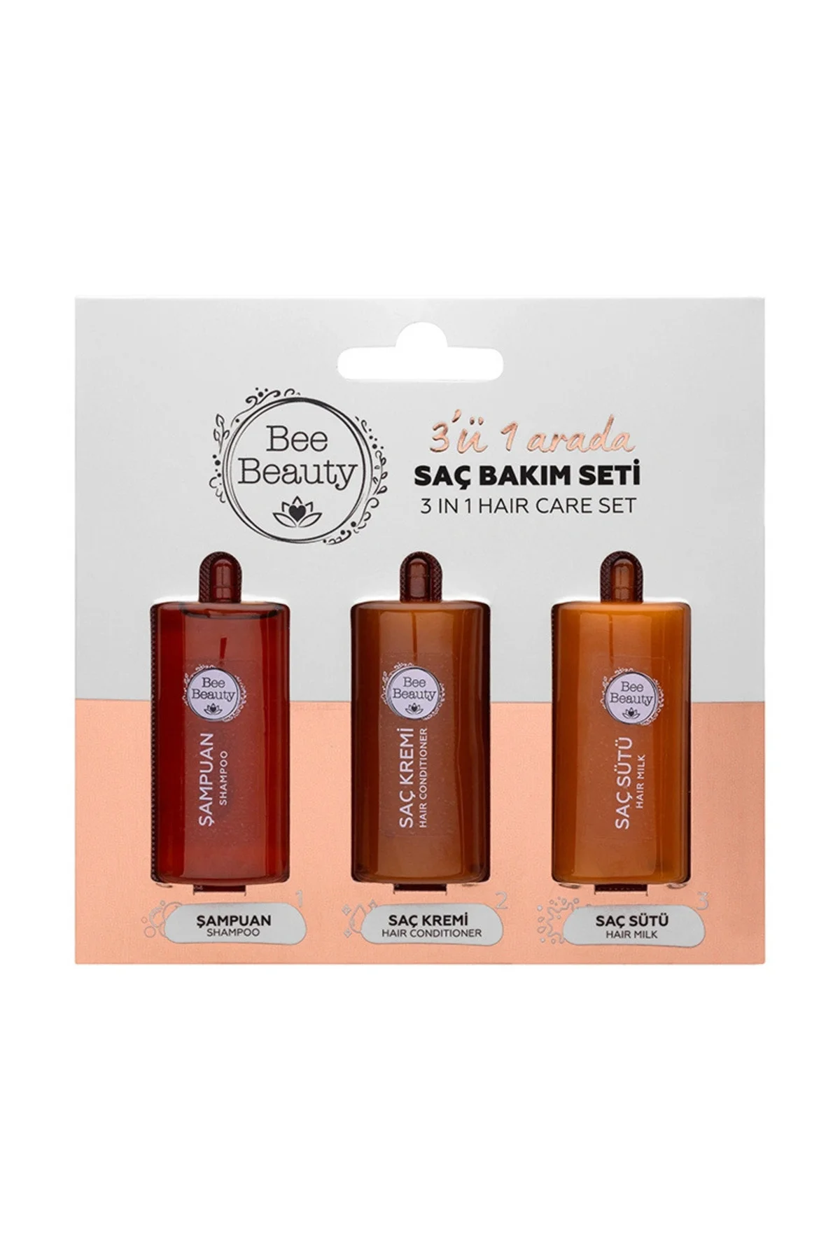 3'ü 1 Arada Seyahat Seti 3 x 10 ml (Şampuan + Saç Kremi + Saç Sütü) 3'ü 1 Arada Seyahat Seti 3 x 10 ml (Şampuan + Saç Kremi + Saç Sütü)