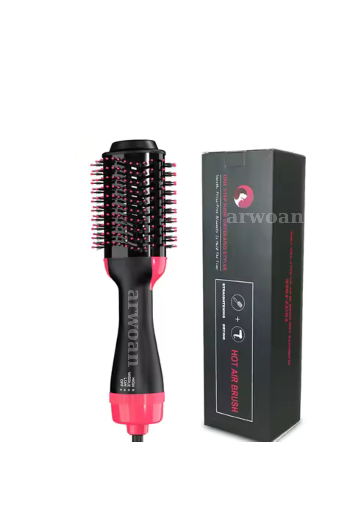 Arwoan 3’Ü 1 Arada Sıcak Hava Saç Şekillendirme Fırçası – Kurutma, Hacim