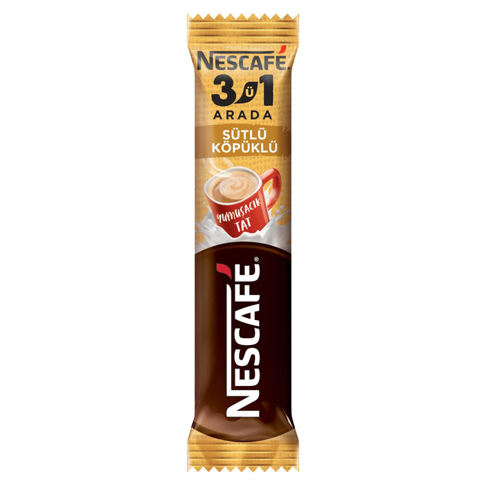 Nescafe 3'Ü 1 Sütlü Köpüklü Arada 17,4 Gr
