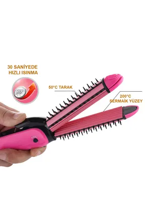 3'ü bir arada saç düzleştirici