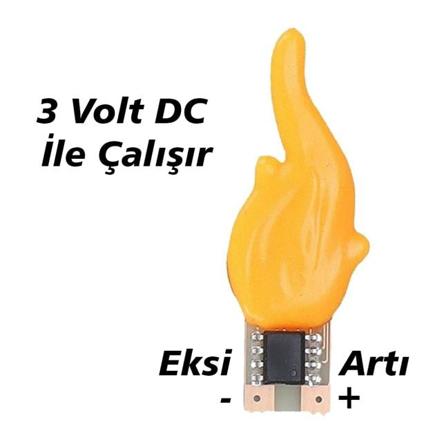 3Volt Cob Led Flaş Mum (4741)