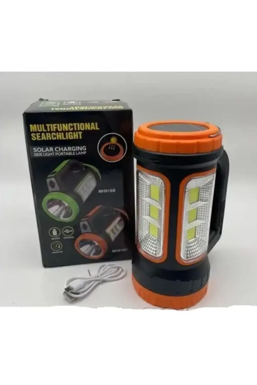 3w 15w Solar Şarjlı Led El Feneri Işıldak Projektör Kamp Avcı Fen
