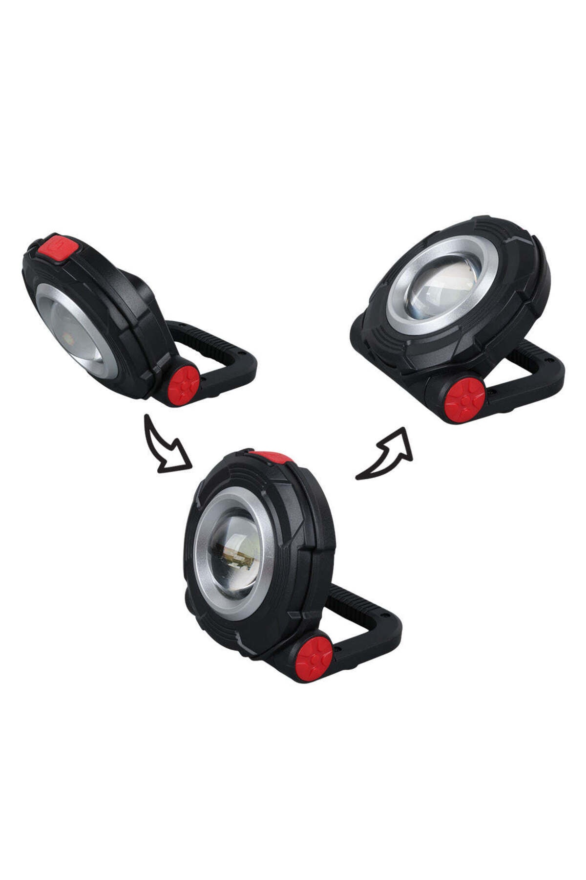 3W COB LEDLİ MIKNATISLI TEK MODLU FENER AAA PİLLE ÇALIŞIR 85X82X3