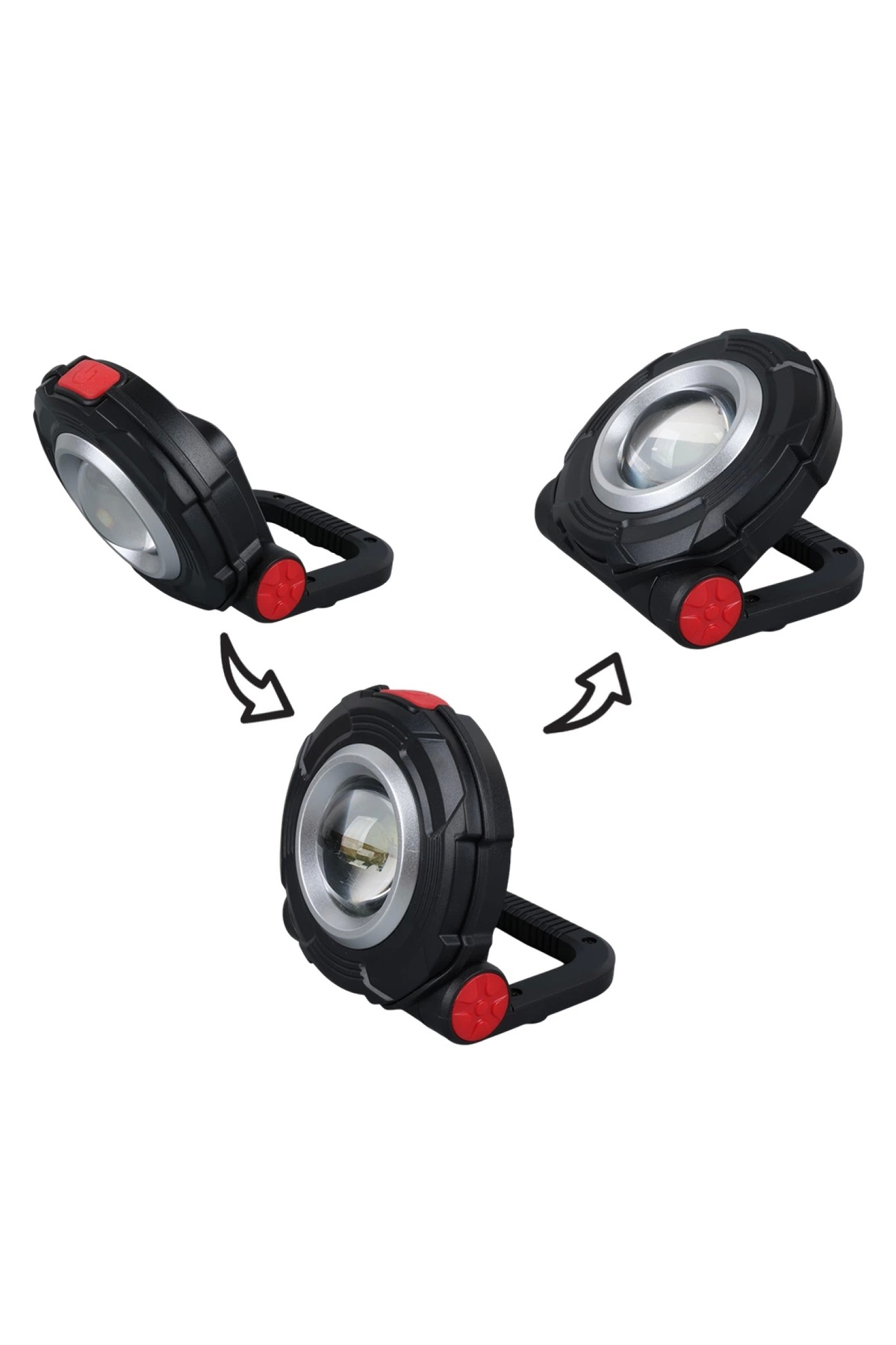 3W COB LEDLİ MIKNATISLI TEK MODLU FENER AAA PİLLE ÇALIŞIR 85X82X3