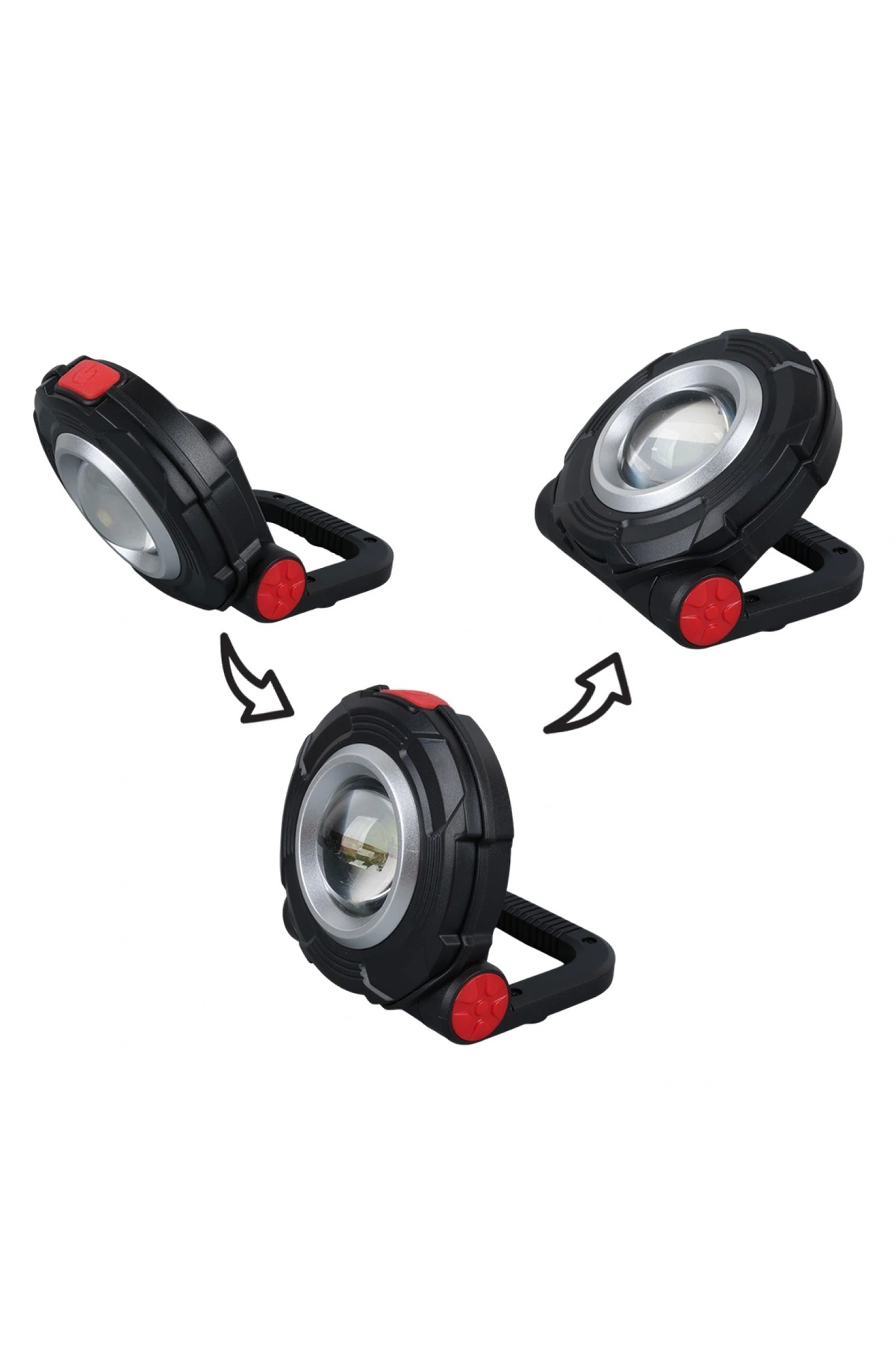 3W COB LEDLİ MIKNATISLI TEK MODLU FENER AAA PİLLE ÇALIŞIR 85X82X3