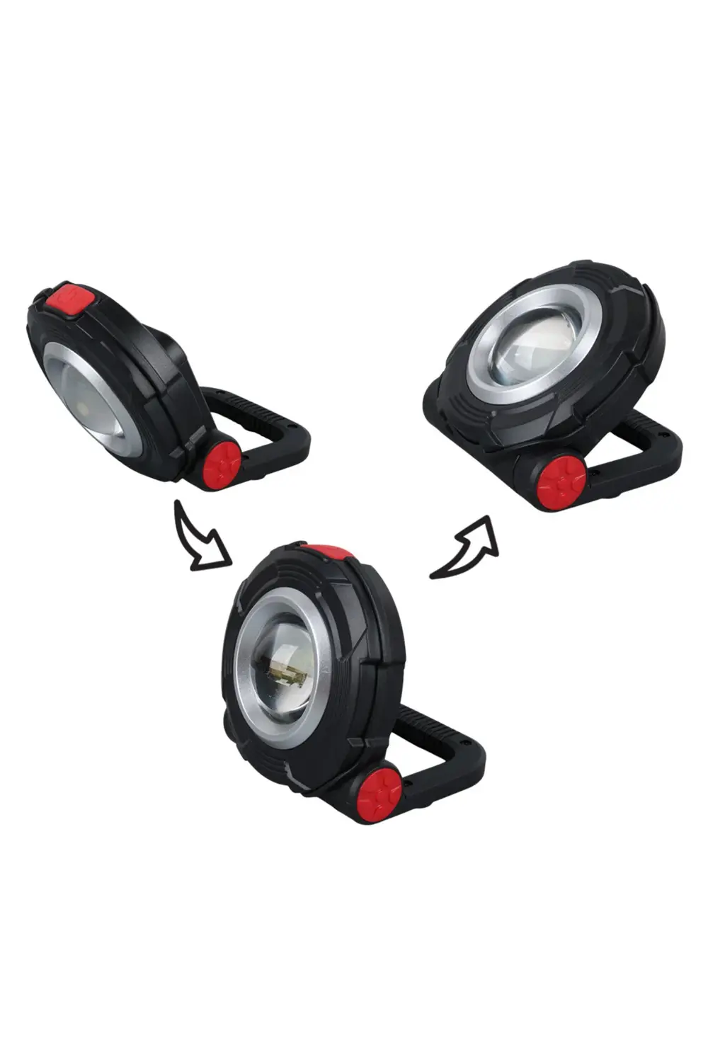 3W COB LEDLİ MIKNATISLI TEK MODLU FENER AAA PİLLE ÇALIŞIR 85X82X3