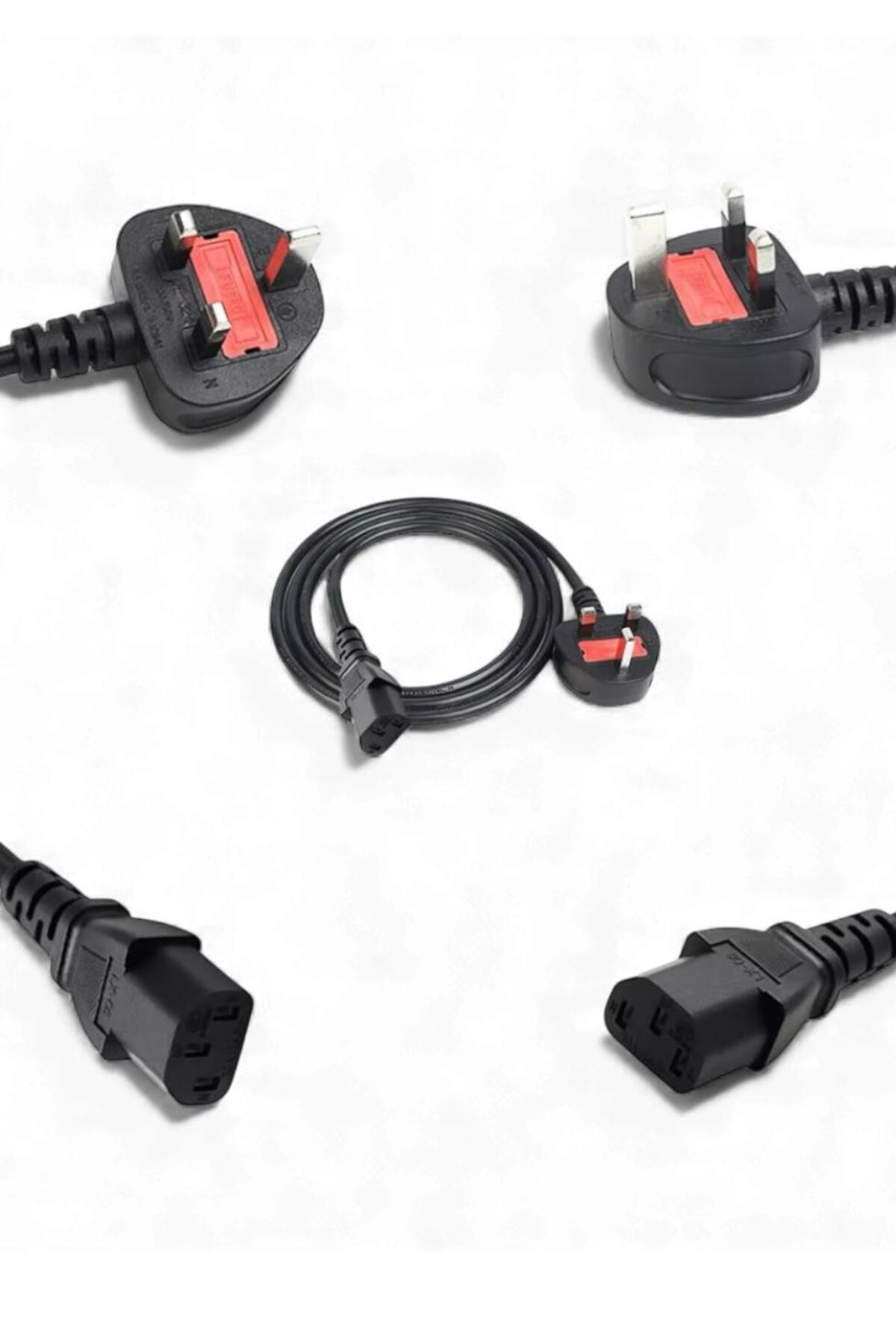 3x0.75mm 1.5m C7 Güç Kablosu – İngiliz Fiş Uyumlu
