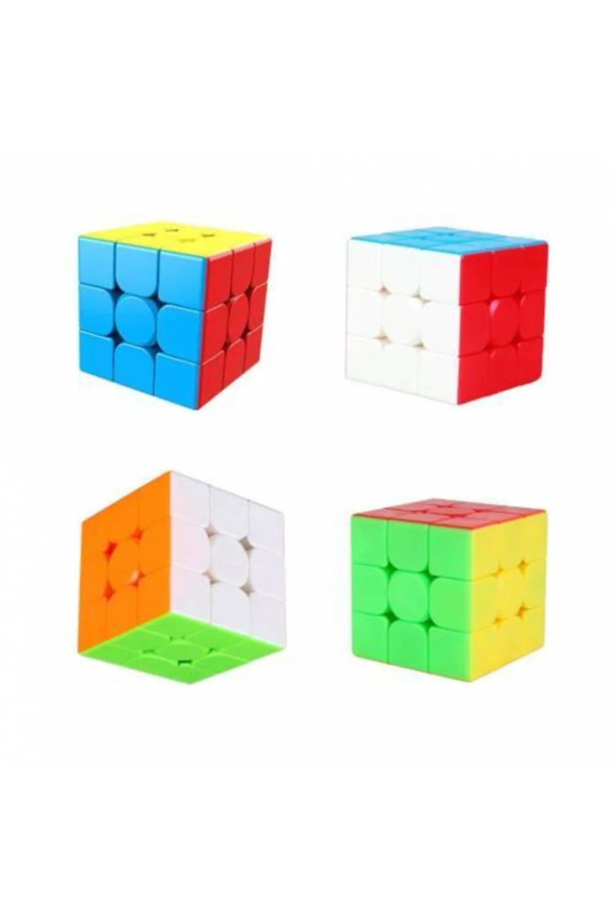 3x3 Eğitici Pazıl Zeka Sabır Küpü Küp Kübirik Neon Renkler Yapboz Puzzle