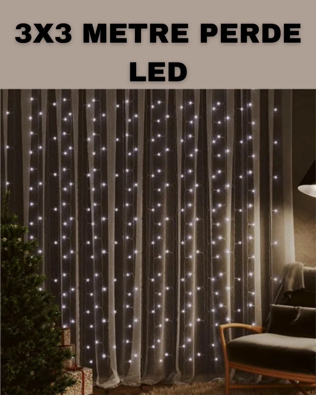 3x3 Led Şelale Perde Işık Kutlama Ve Dekor Aydınlatması - Lisinya Diğer