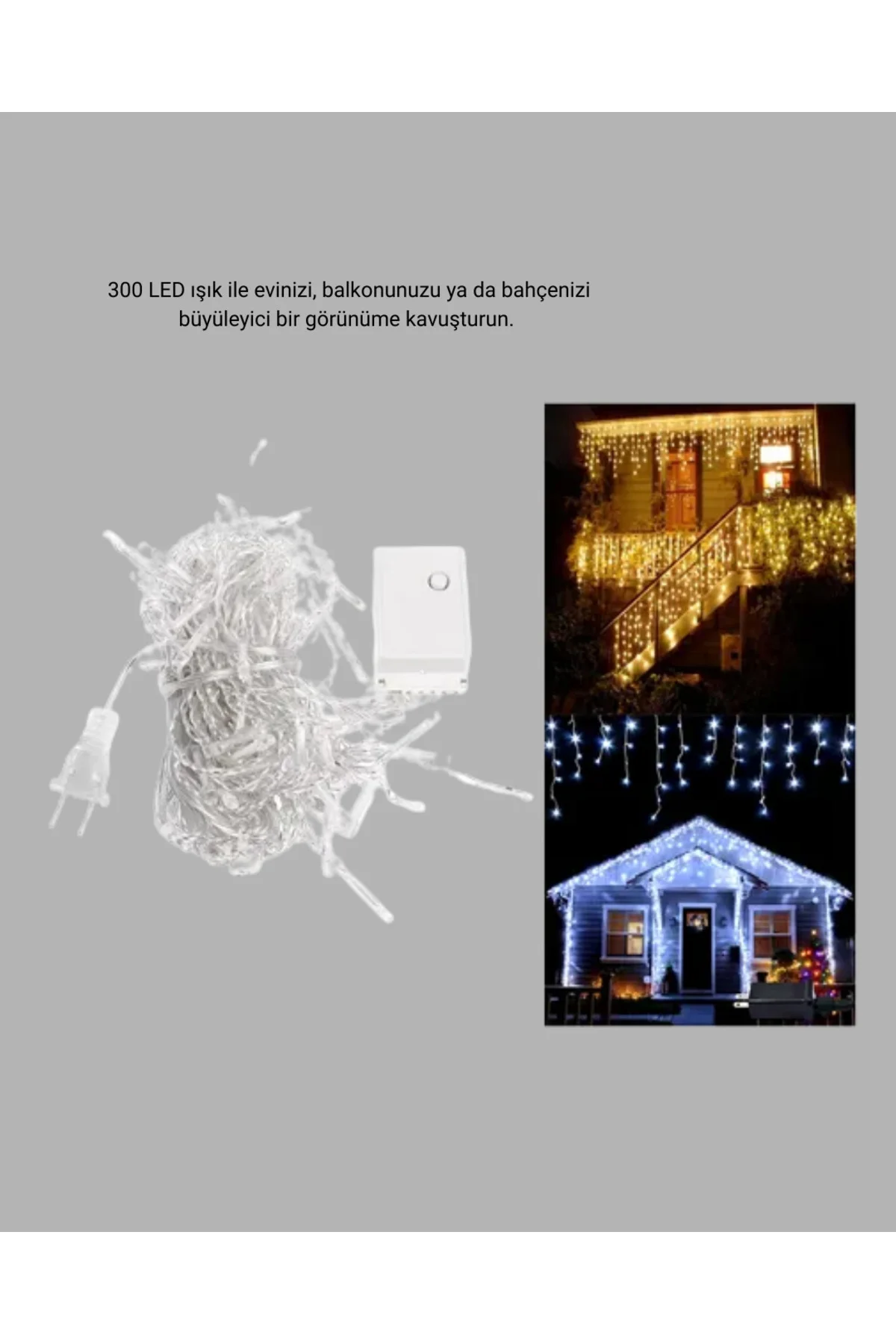 3X3 Metre Perde Led Işık – Parti Ve Bahçe Dekorasyonu
