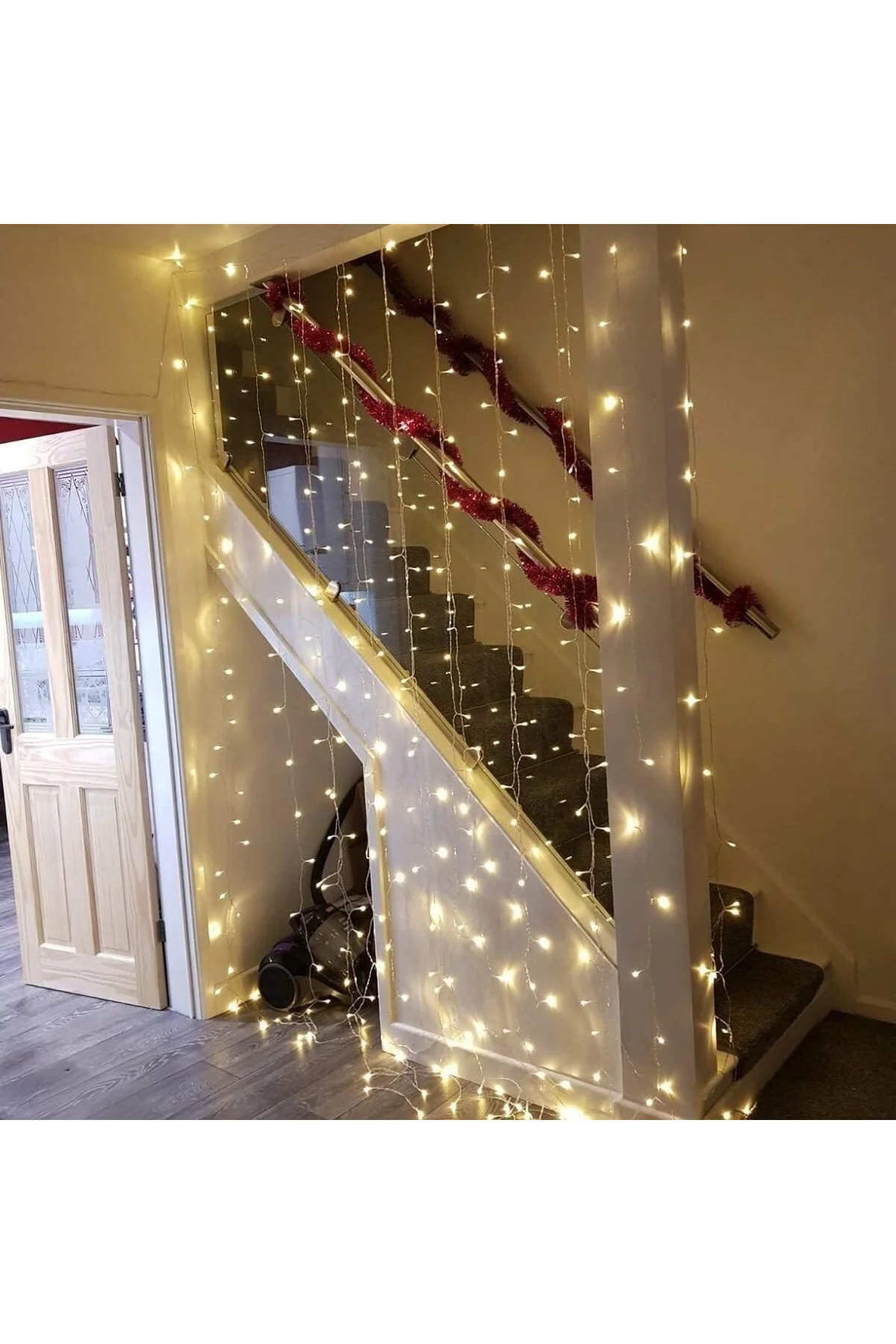 3x3 Metre Peri Led Kumandalı Perde Asma Kancalı Peri Led Yılbaşı Led Gün Işığı L
