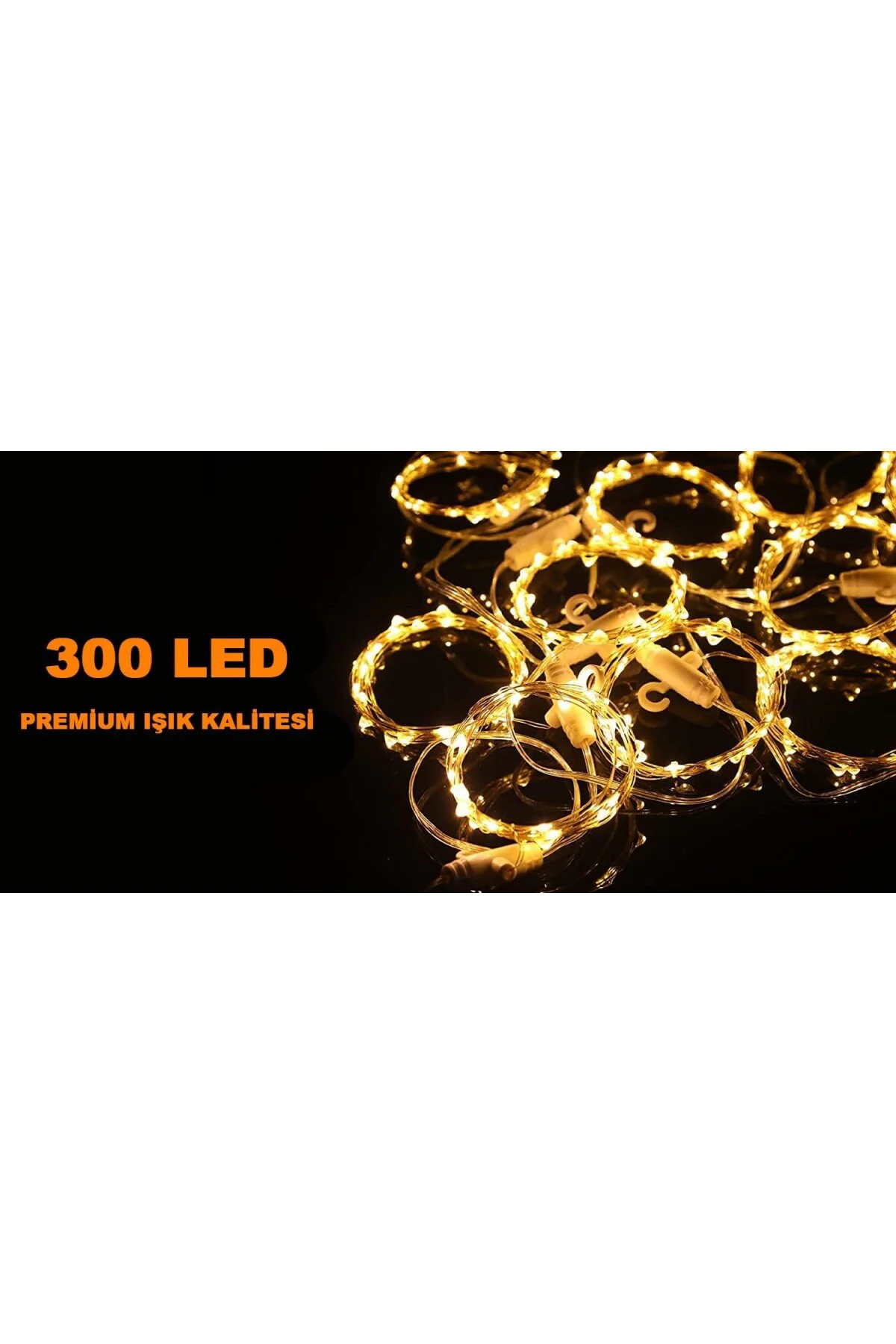 3x3 Metre Peri Led Kumandalı Perde Asma Kancalı Peri Led Yılbaşı Led Gün Işığı L