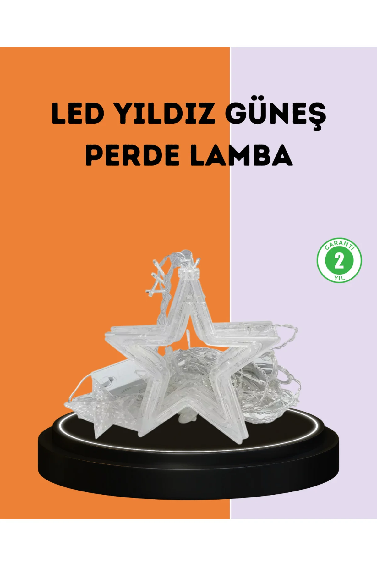 3x3 Metre Yıldız Peri Led Perde Işık Romantik Dekorasyon
