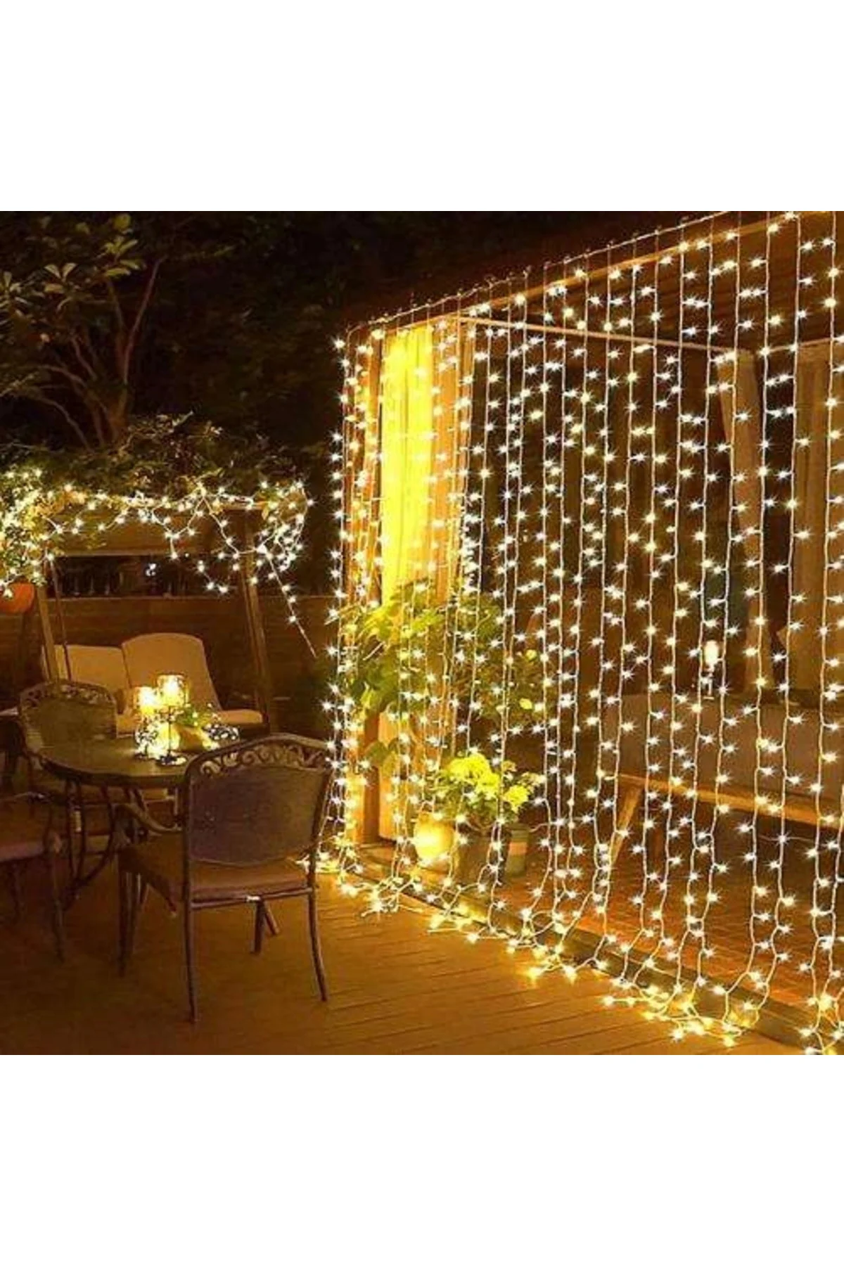 3X3M Premium Perde Led - 8 Fonksiyonlu, Su Geçirmez İç Dış Mekan Teras Dekor Işıkları 3X3M Premium Perde Led - 8 Fonksiyonlu, Su Geçirmez İç Dış Mekan Teras Dekor Işıkları