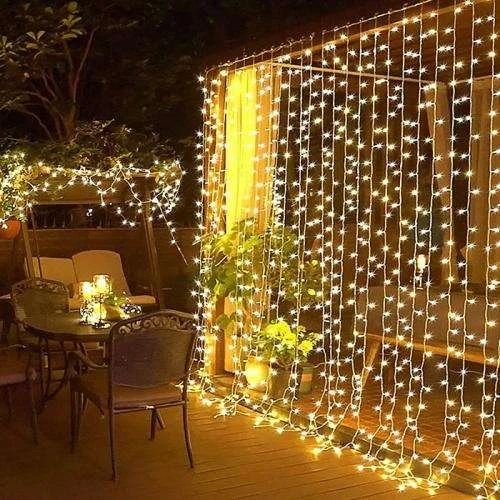 3x3m Premium Perde Led - 8 Fonksiyonlu, Su Geçirmez İç Dış Mekan Teras Dekor Işıkları 3x3m Premium Perde Led - 8 Fonksiyonlu, Su Geçirmez İç Dış Mekan Teras Dekor Işıkları