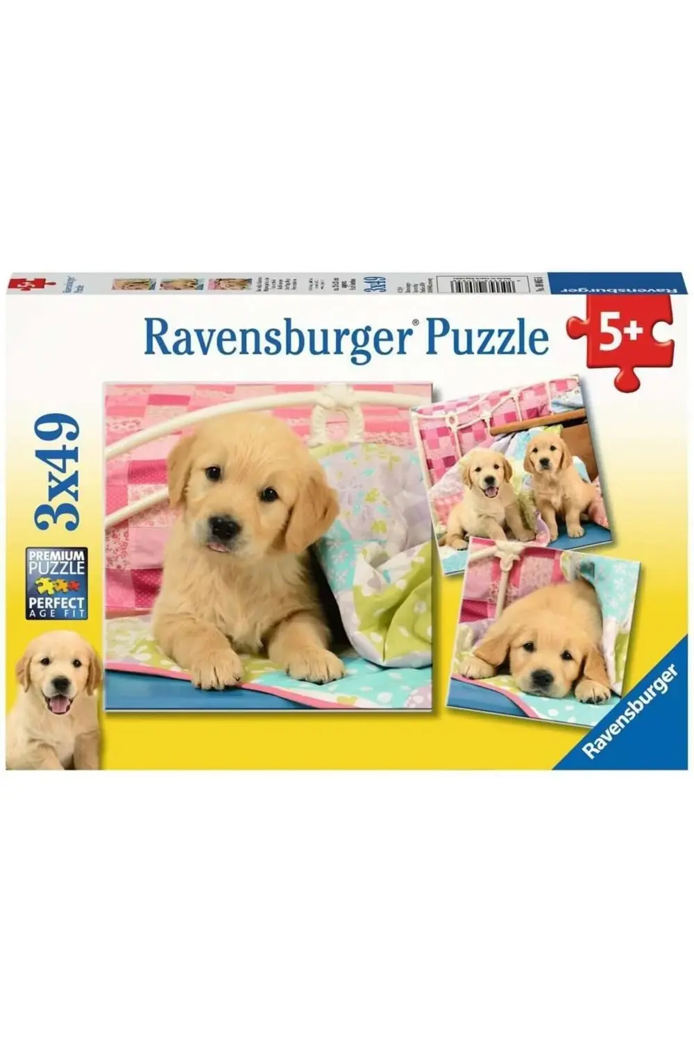 3x49 Parça Puzzle Puppies Renkli 3+ 1185222