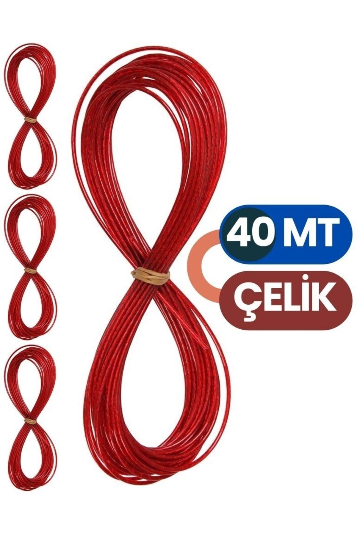 Homecare 4 Adet 10 Mt Çelik Çamaşir İpi 427987