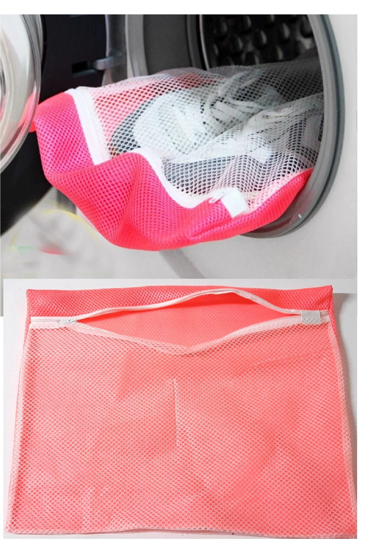 Mmc Group 4 Adet 4 Renk Fermuarlı - Hassas Çamaşır Terlik Ayakkabı Yıkama F