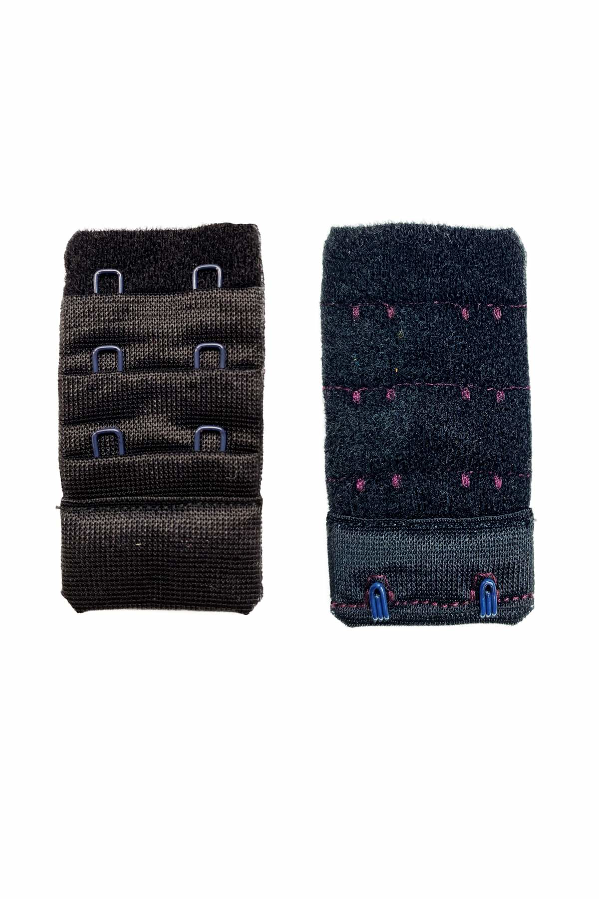 Just Cheap Store 4 Adet Agraf Sütyen Uzatma Kopçasi 3 Sira / 2 Kanca Siyah Beyaz T
