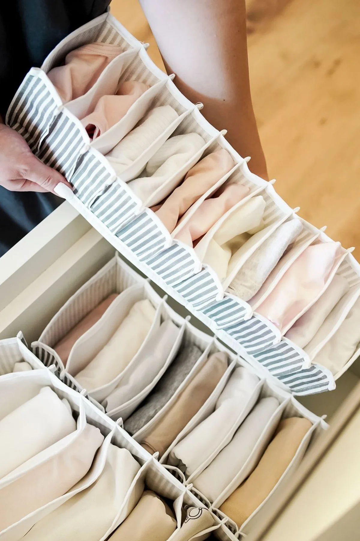 4 Adet Akordiyon Organizer Çekmece İçi Düzenleyici Small 4 Adet Akordiyon Organizer Çekmece İçi Düzenleyici Small