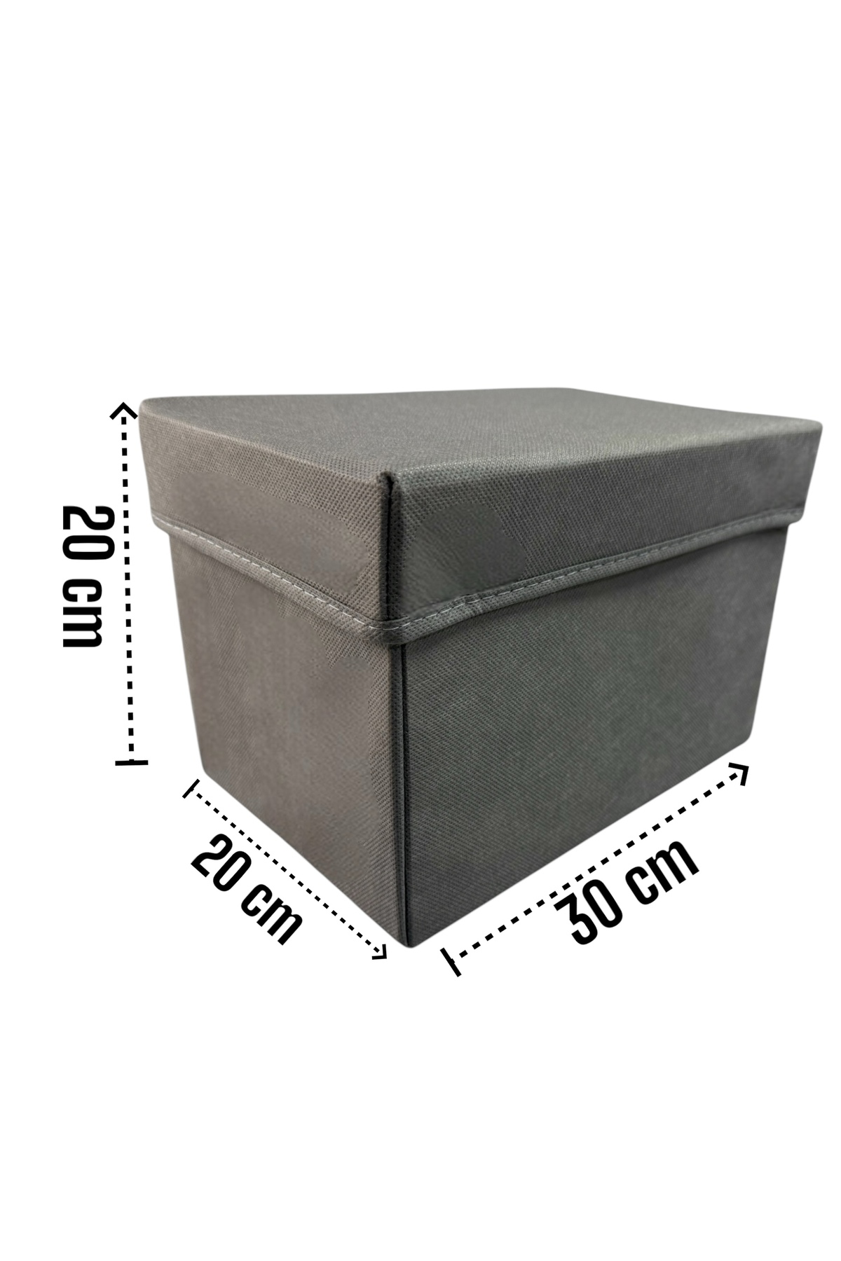 4 Adet Antrasit Kapaklı Dolap İçi Düzenleyici Kutu Çok Amaçlı Sak