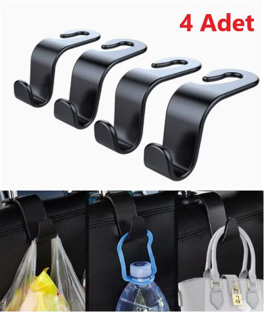 4 Adet Araba Koltuk Arkası Askı 4 Adet Araba Koltuk Arkası Askı