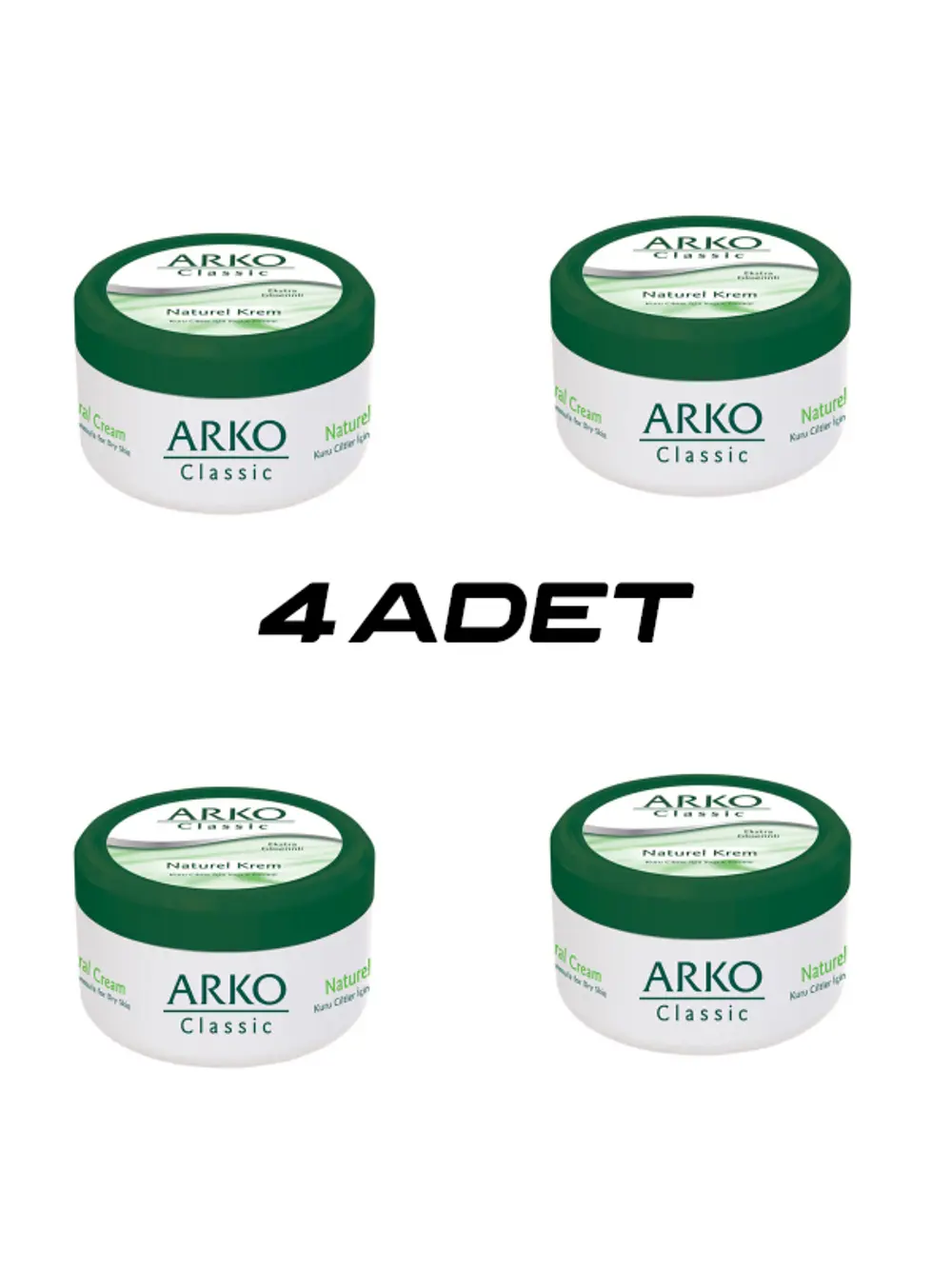 4 ADET ARKO CLASSİC NATUREL EL KREMİ 150ML (4741)
