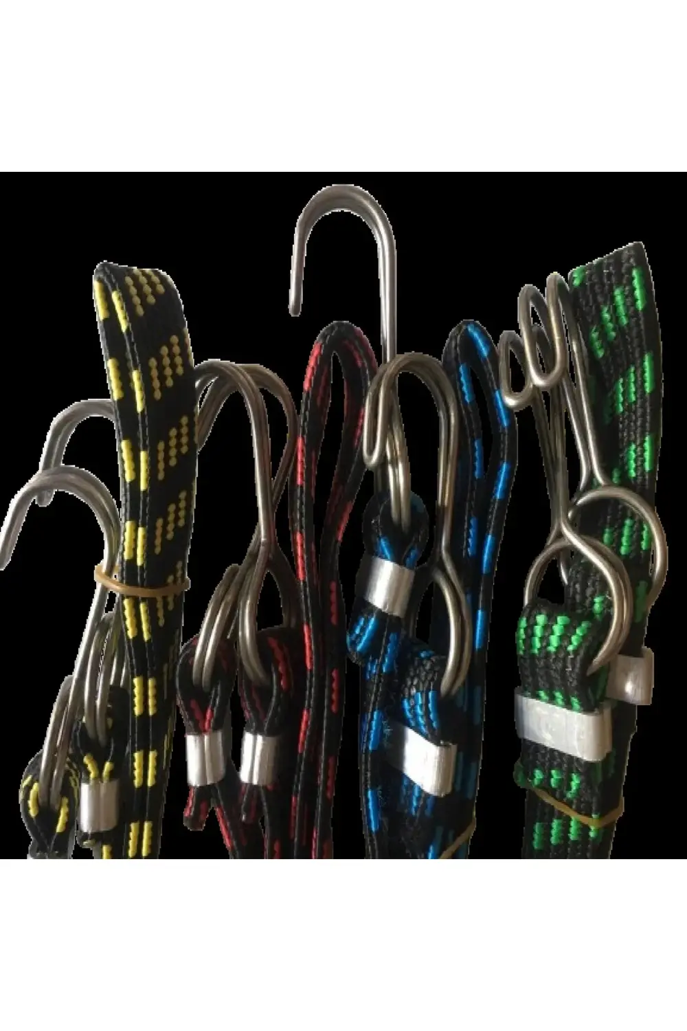 4 Adet Bagaj Lastiği 5x15x100Cm Çelik Kancalı A+++ Kalite