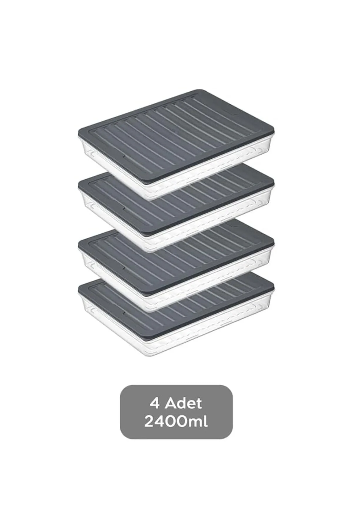 4 Adet Buzdolabı Organizeri, Buzdolabı İçin Çok Amaçlı Saklama Kabı, Fresh Box, Ş