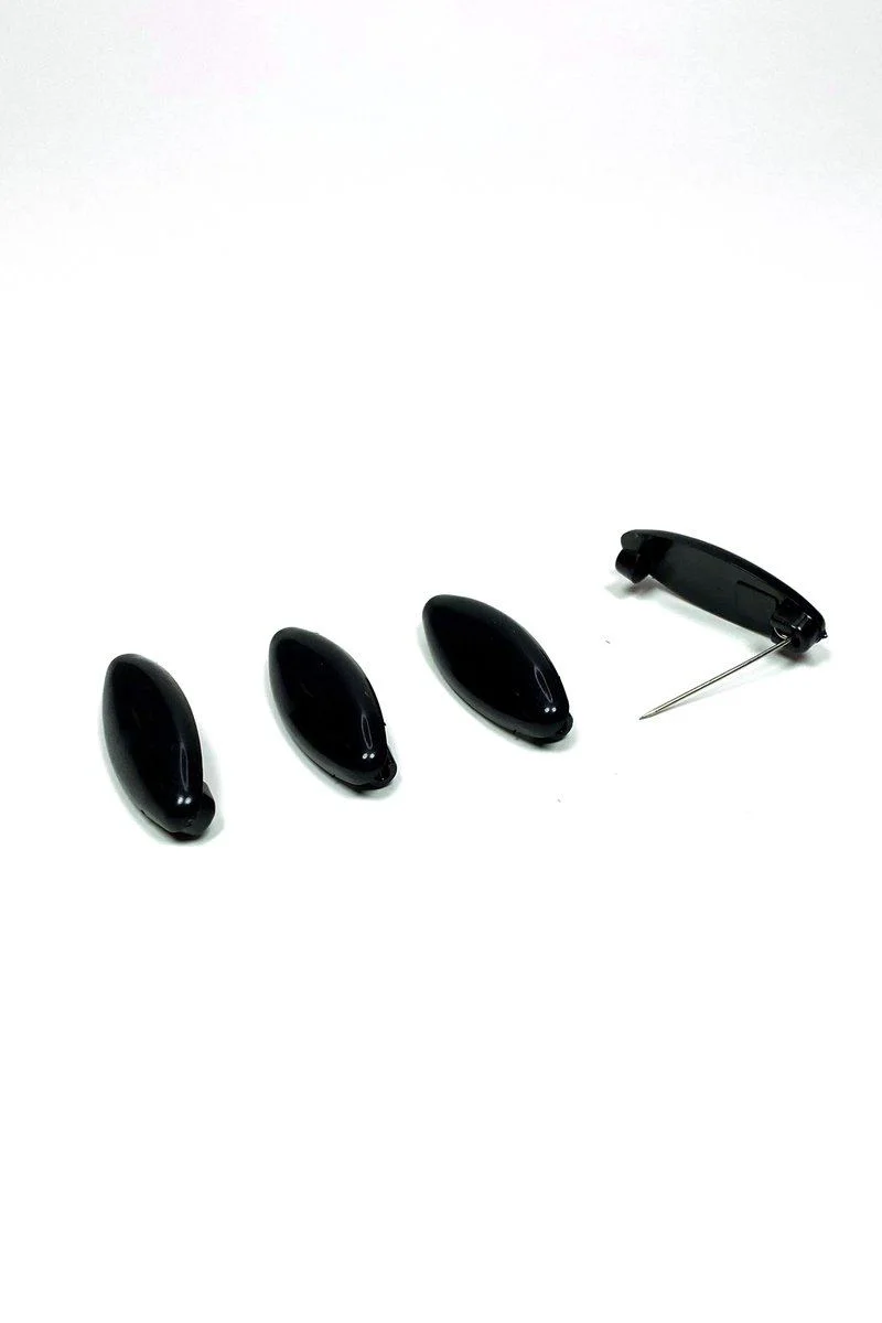 4 Adet Çengelli Eşarp ve Şal İğnesi Siyah - Güvenli Sabitleme (4 cm) Fiyatı, Yorumları ve Özellikleri