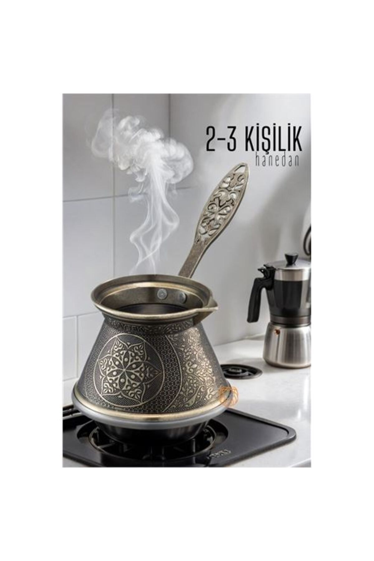 Modacar 4 Adet Cezve 2-3 Kişilik Zamak İndüksiyon Tabanli 720005 Toptan Paket