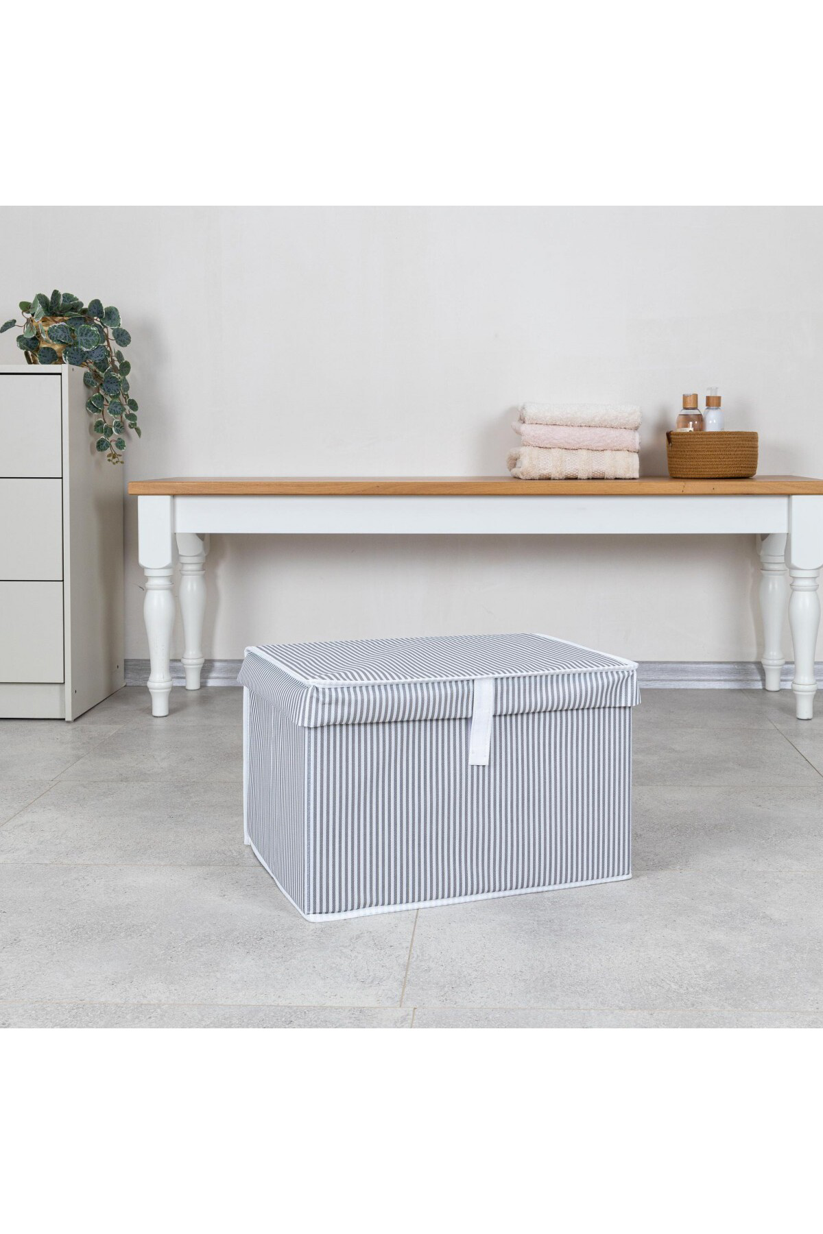 Pazar Kapısı 4 Adet Çok Amaçlı Düzenleyici Kutu Mini Boy Gri