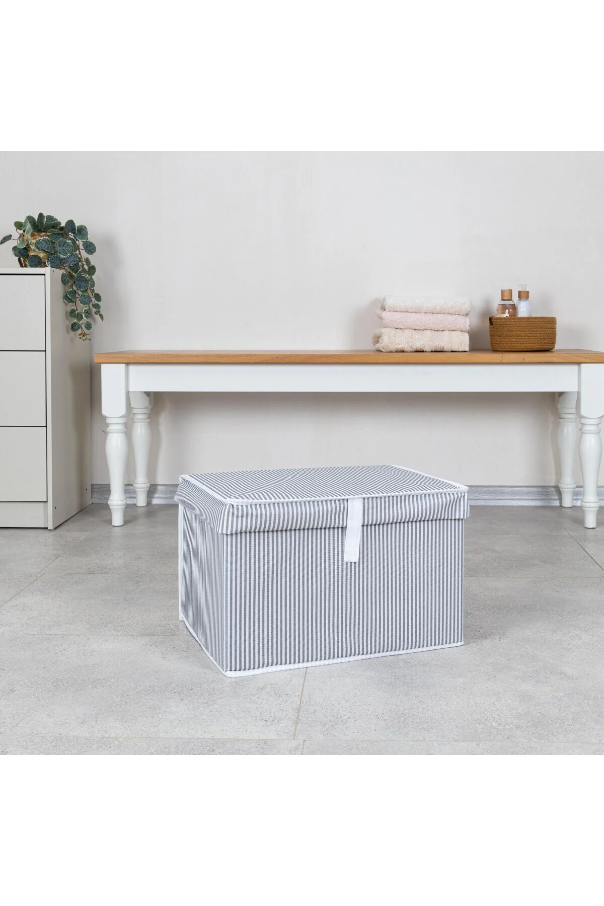 4 Adet Çok Amaçlı Düzenleyici Kutu Mini Boy Gri