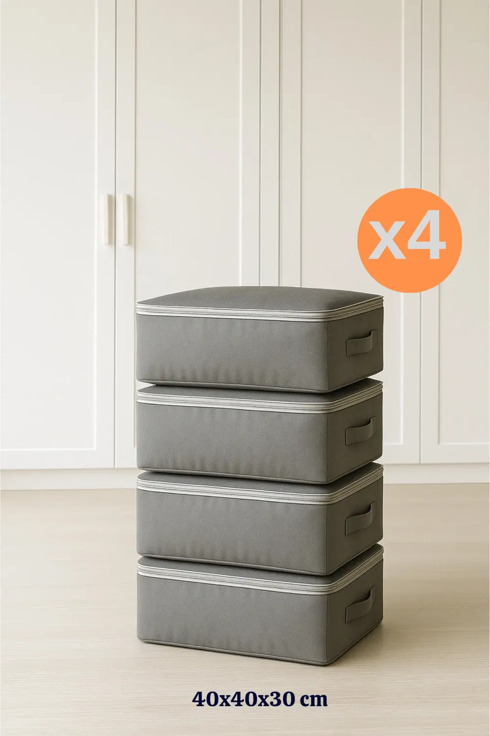 4 Adet Çok Amaçlı Giysi Dolap Düzenleyici Hurç- Kazak-Giysi-Pike-