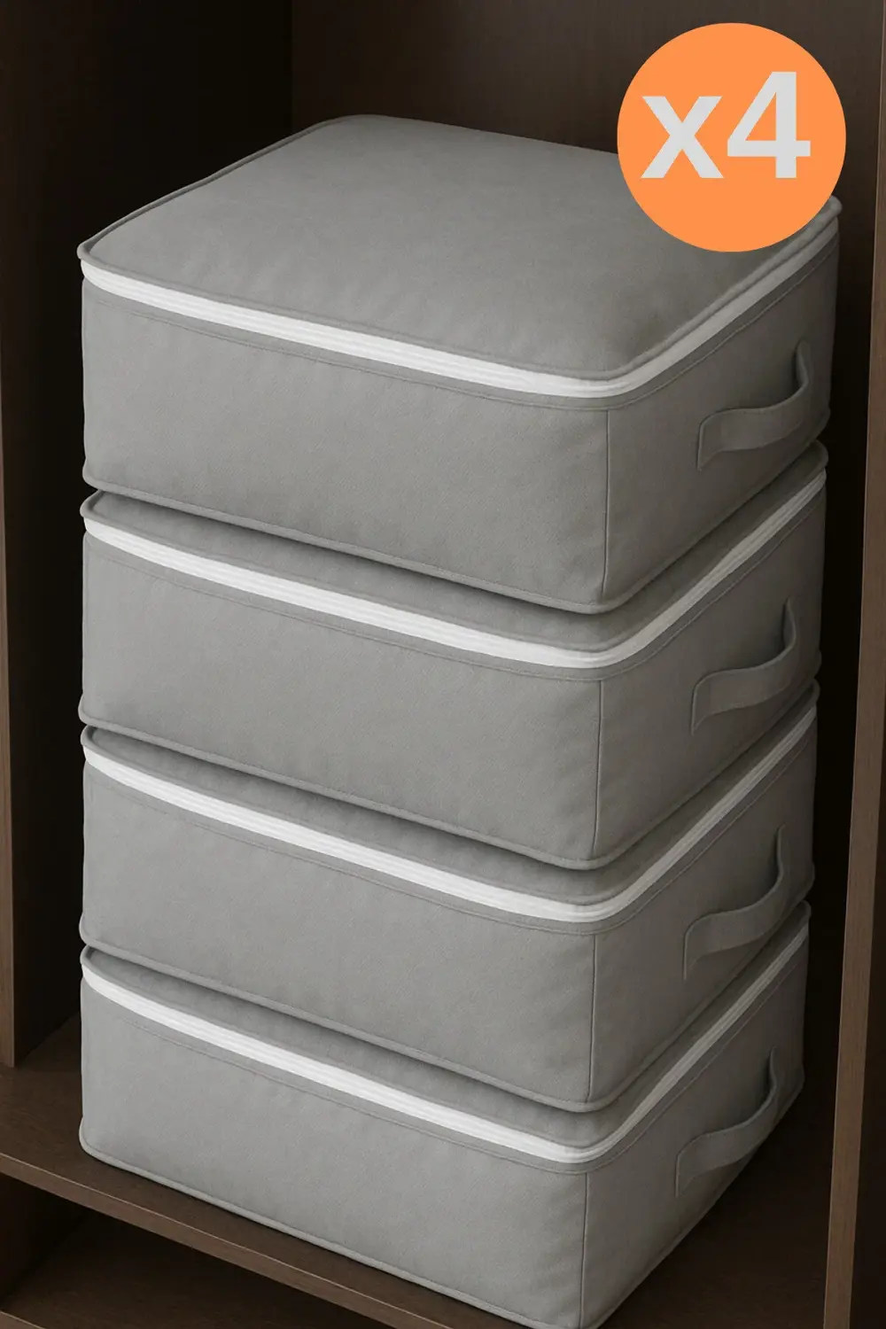 4 Adet Çok Amaçlı Giysi Dolap Düzenleyici Hurç- Kazak-Giysi-Pike-