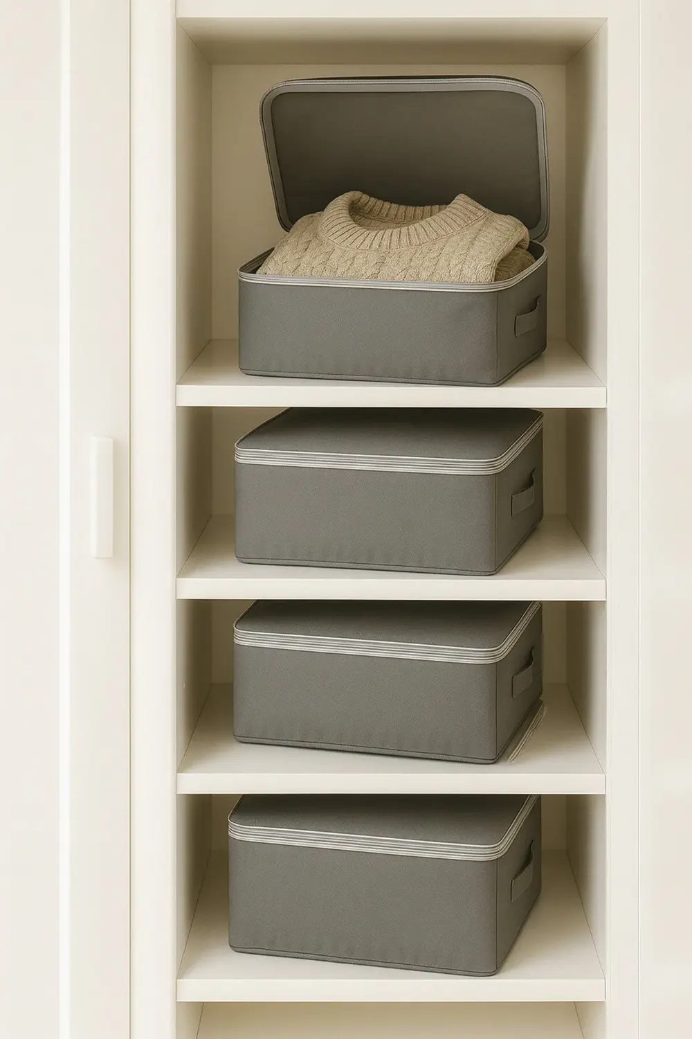 4 Adet Çok Amaçlı Giysi Dolap Düzenleyici Hurç- Kazak-Giysi-Pike-