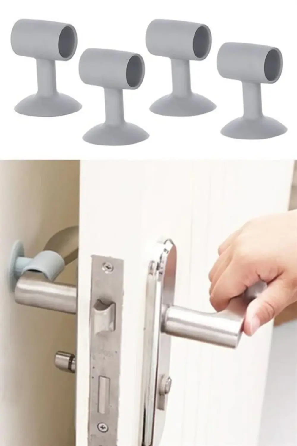 ® 4 Adet Çok Amaçlı Vakumlu Kapı Stoperi,Kablo Organizeri,Telefon