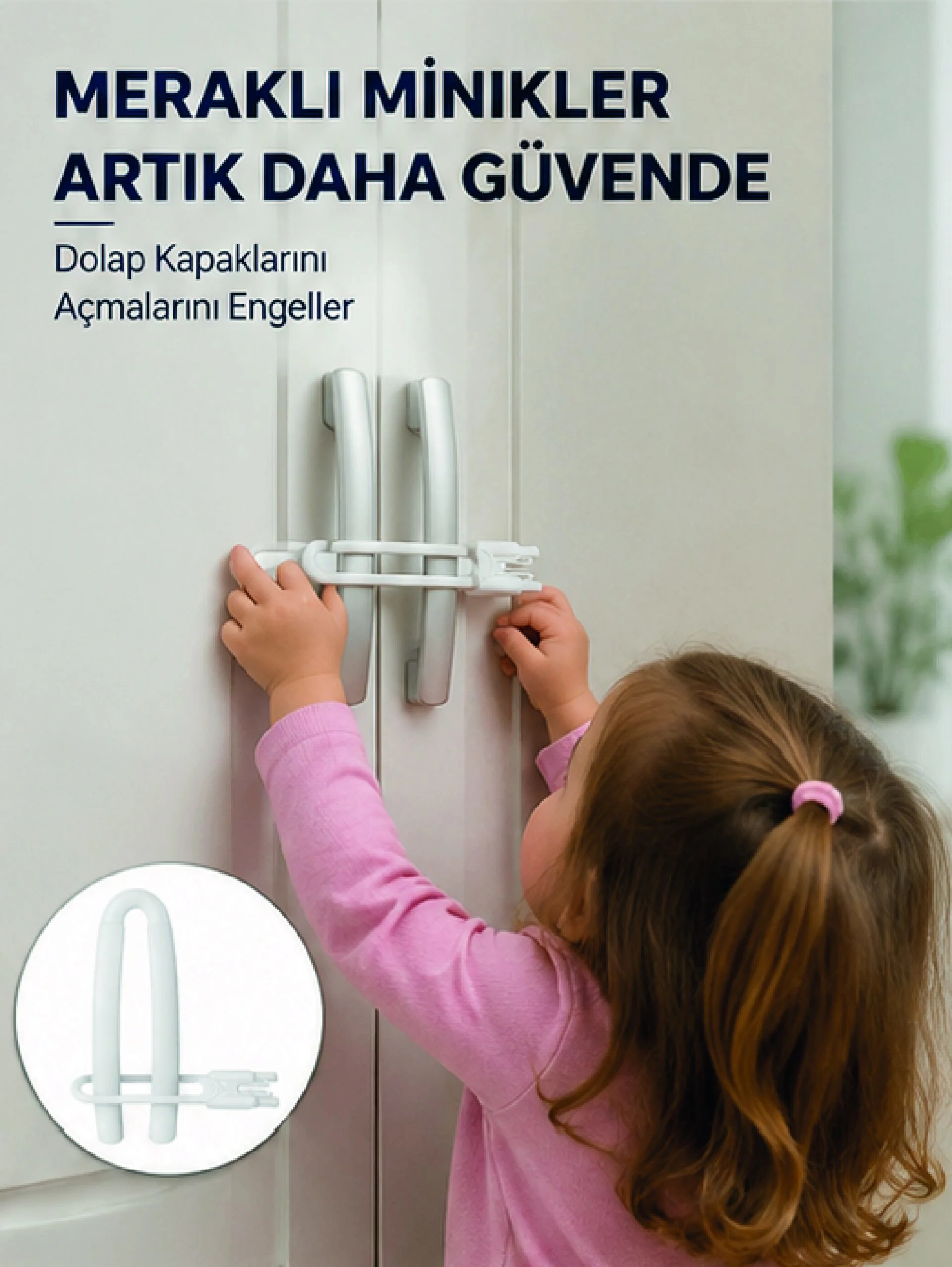 4 Adet Dolap Emniyet Kilidi Çocuk Güvenliği İçin Güçlü ve Dayanıklı Set Yeni Nesil 4 Adet Dolap Emniyet Kilidi Çocuk Güvenliği İçin Güçlü ve Dayanıklı Set Yeni Nesil