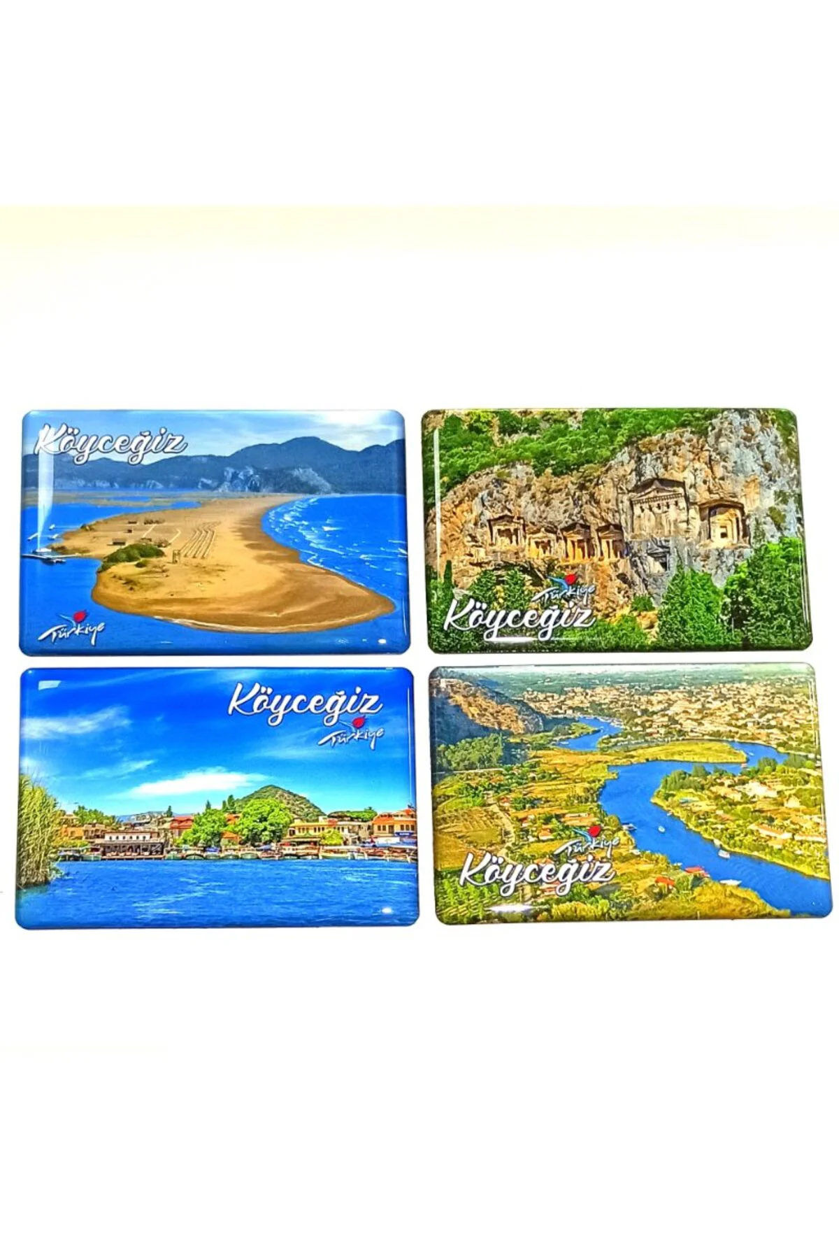 4 Adet Farklı Model Desenli Renkli Kültürel Mıknatıslı Magnet