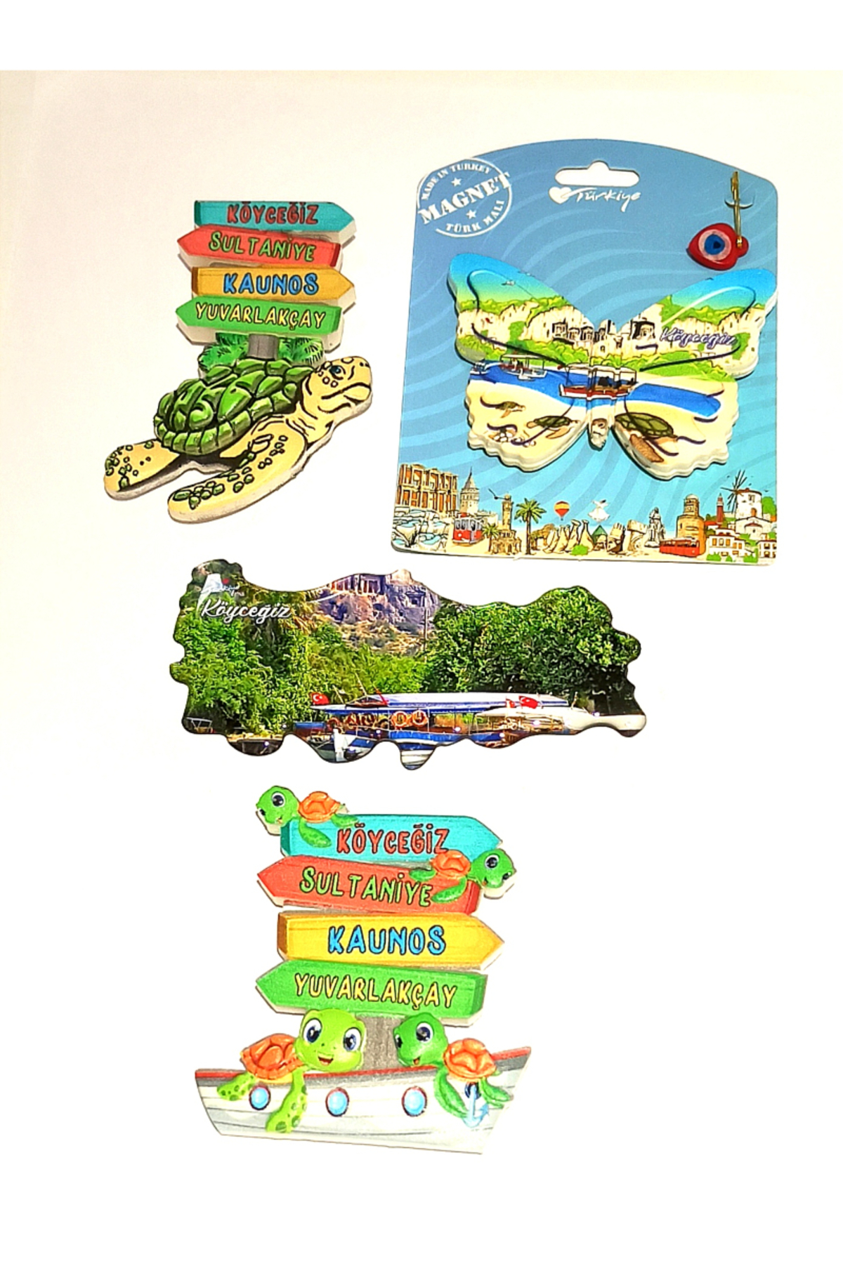 Monalisa Home 4 Adet Farklı Model Desenli Renkli Kültürel Mıknatıslı Magnet