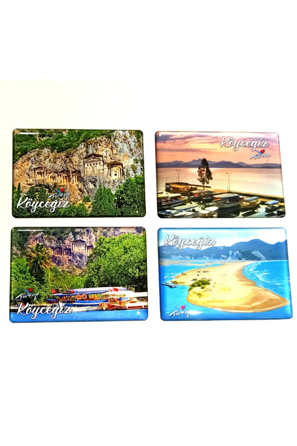 4 Adet Farklı Model Desenli Renkli Kültürel Mıknatıslı Magnet
