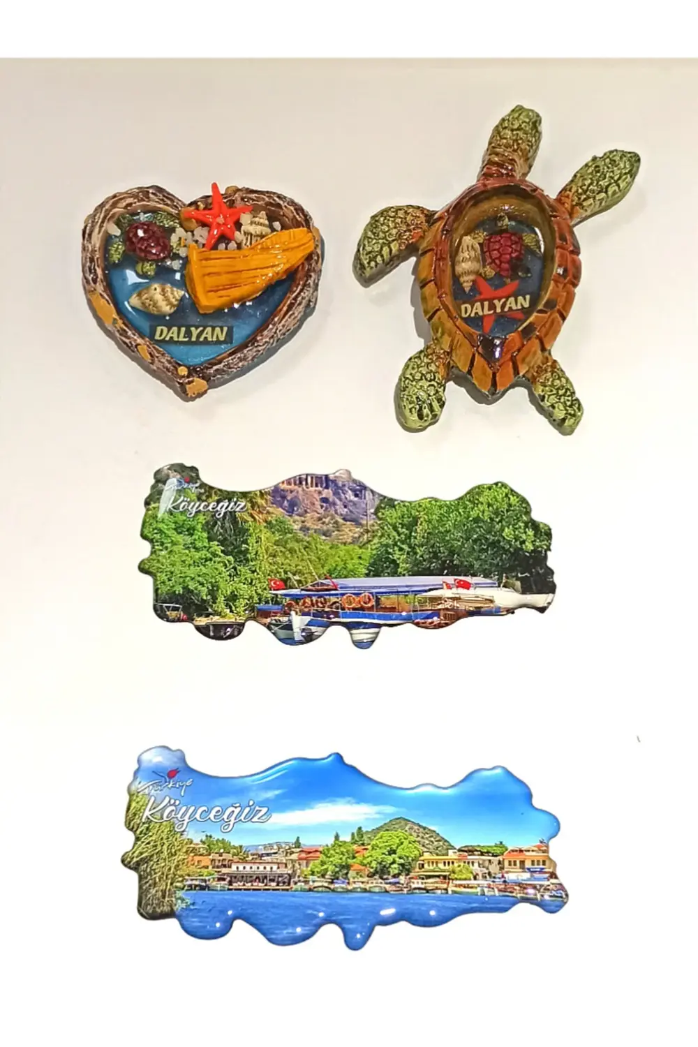 4 Adet Farklı Model Desenli Renkli Kültürel Mıknatıslı Magnet