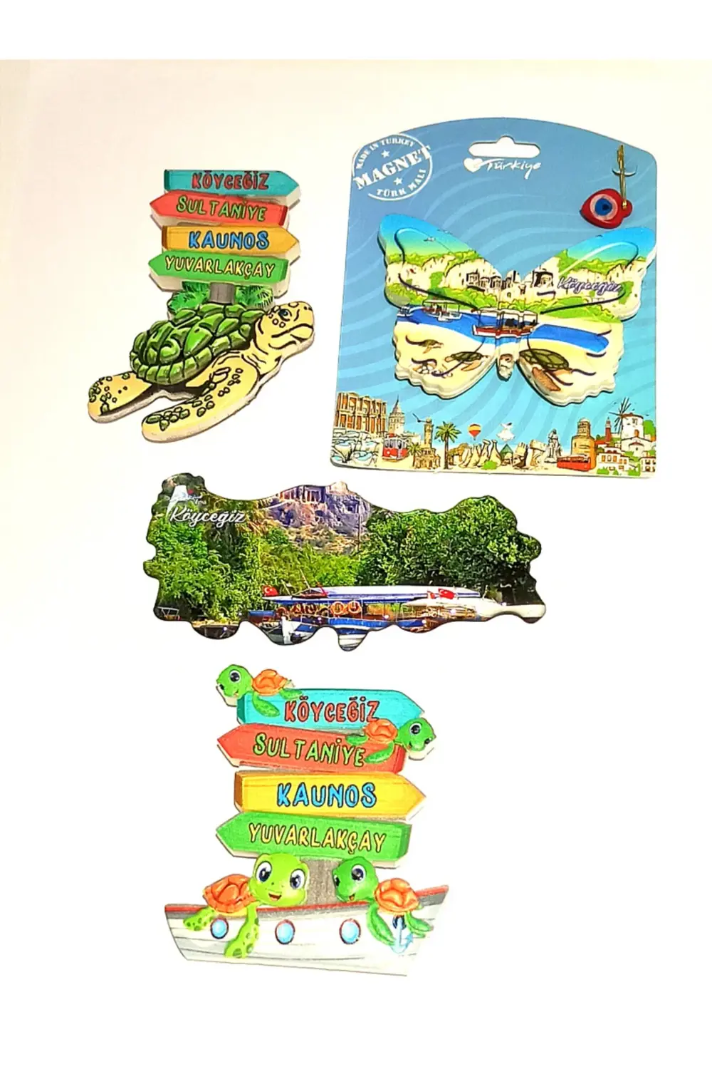 4 Adet Farklı Model Desenli Renkli Kültürel Mıknatıslı Magnet
