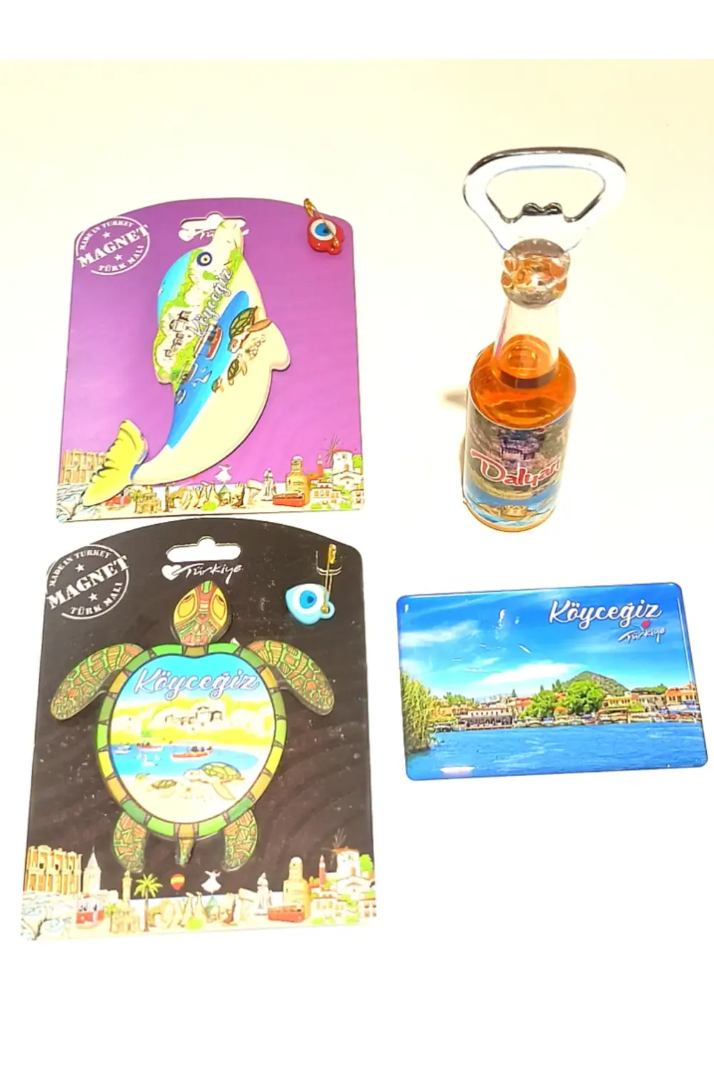 4 Adet Farklı Model Desenli Renkli Kültürel Mıknatıslı Magnet