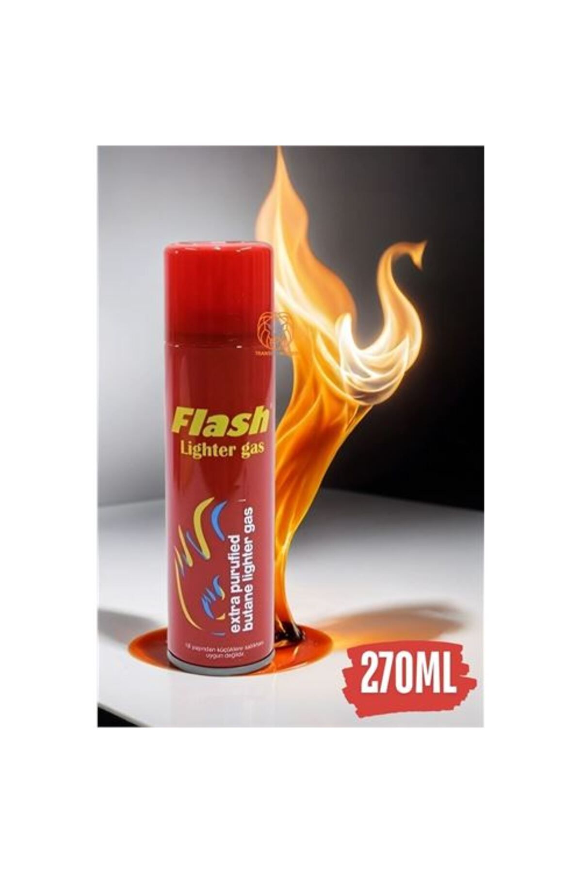 Modacar 4 Adet Flash Bütan Çakmak Gaz 270 Ml 423521 Toptan Paket