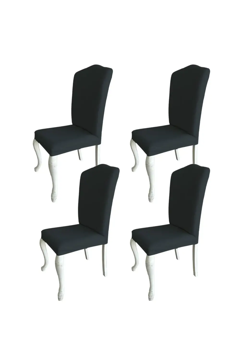 4 Adet Fransız Pamuklu Kumaş Avangarde Tipi Sandalye Kılıfı & San