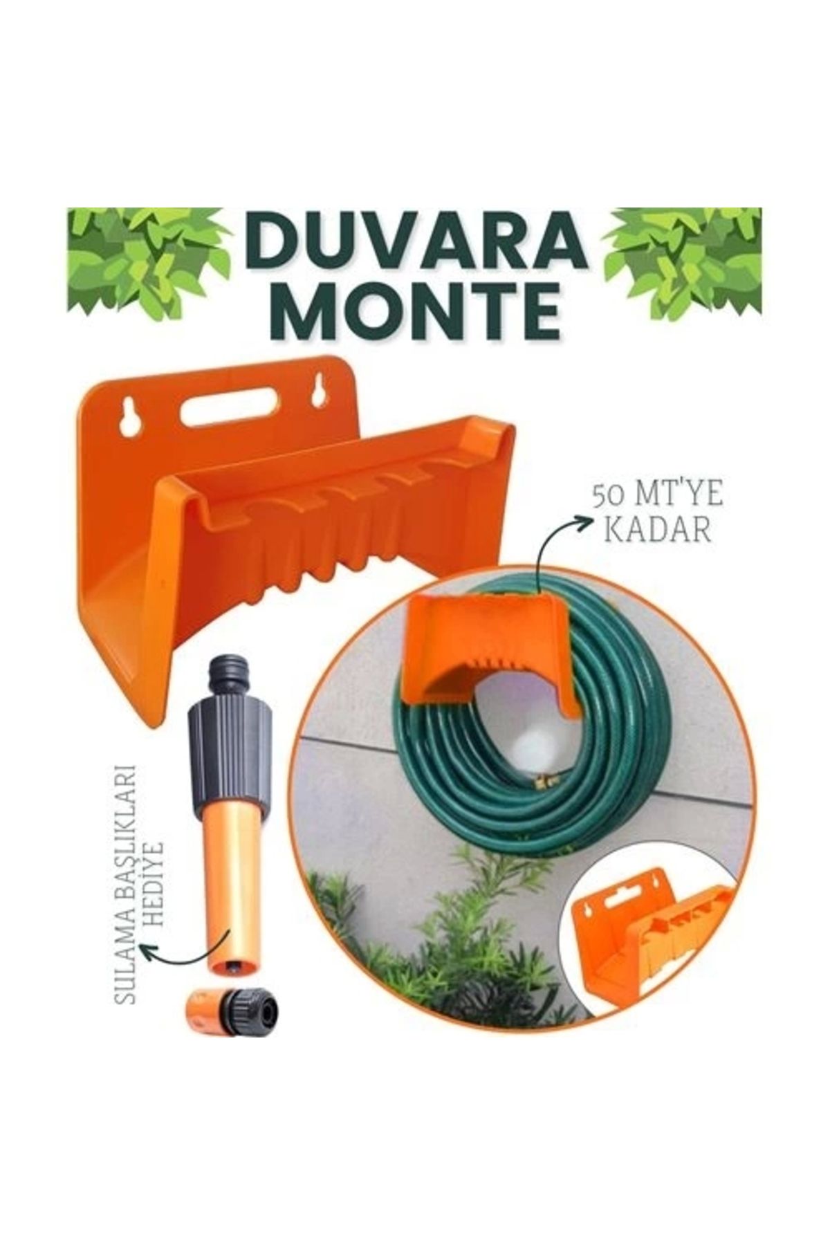 4 Adet Hortum Askı Toplama Aparatı Aparat Seti Toptan Paket